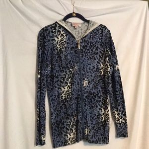 Quacker Factory XXS zip up sweater